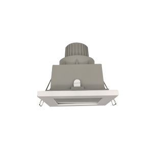 Gu10 Mr16 Lighting Fitting with Glass Aluminum Square Spotlight Frame Anti-glare Led Downlight Housing